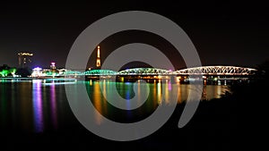 Romantic view of Hue city at night