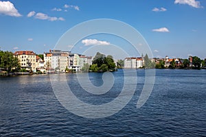 Romantic views of the river Dahme and Spree in Berlin Koepenick photo