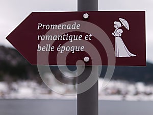 Romantic walk and Belle Epoque. photo