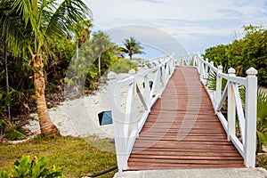 Romantic Walkway to go to the Beach