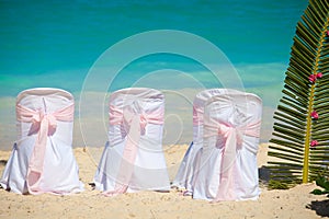 Romantic wedding chairs