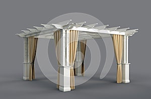 Romantic wedding gazebo photo