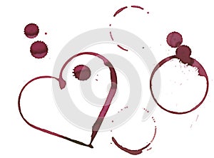 Romantic wine stain