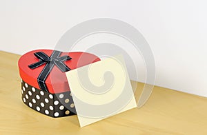 Romantiv gift box and envelope