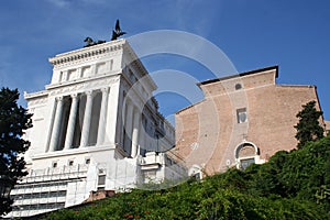 Rome-Buildings in the historical center.