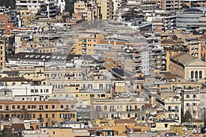 Rome city center urban landscape. World heritage. Streets and facades