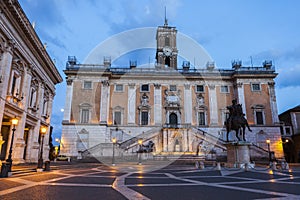 Rome City Hall at night