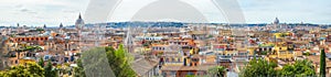 Rome city view from the Pincio Terrace photo