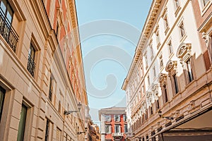 Rome - Colorful Buildings Near Piazza Colonna