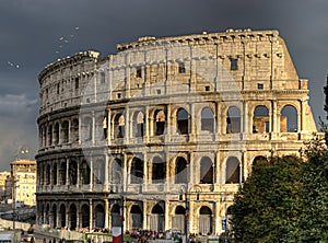 The Rome Colosseum.