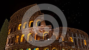 Rome Colosseum Fireworks celebration video 4k