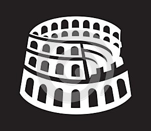 Rome colosseum icon