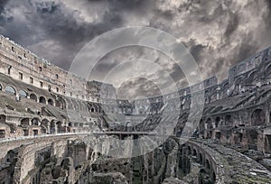 Rome Colosseum Interior 03