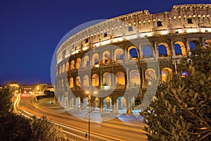 Rome Colosseum by Night