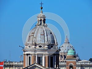 Rome - Domes from Trinity of the Mountains