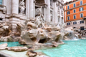 Rome - Famous fontana di Trevi in the city of Rome, Italy, Rome