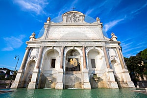 Rome - Fontana dell`acqua Paola fountain of water Paola