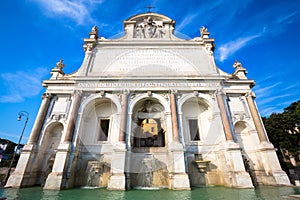 Rome - Fontana dell`acqua Paola fountain of water Paola