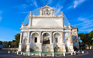 Rome - Fontana dell`acqua Paola fountain of water Paola