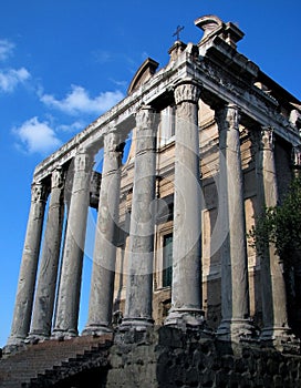 Rome Forum Temple