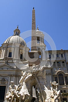 Rome: the fountain in Piazza Navona