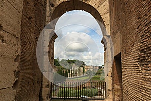 Rome. Inside the Colosseum, the Flavian amphitheatre. History of the Roman Empire