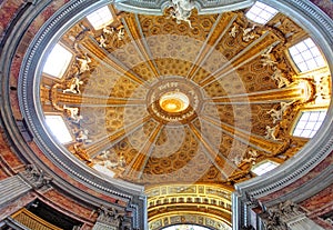 Rome interior in church saint Andrea al Quirinale photo