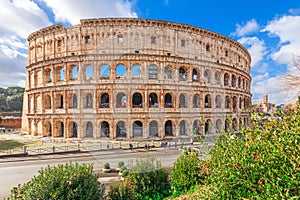 Rome, Italy with the Ancient Colosseum