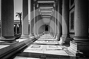 Outdoors view of the Papal Basilica of St. Paul outside the Wall