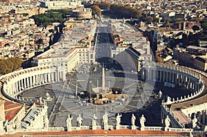 Roma,. famoso santo plaza de la ciudad en el Vaticano a vista aérea de la ciudad misión 