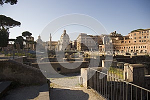 Rome italy forum emperor trajan column