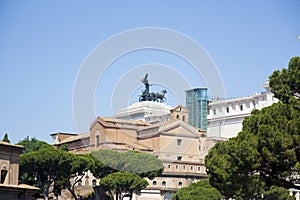 Rome, Italy - June 17 2013: Altare della Patria Altar of the Fatherland