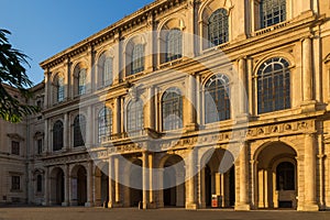 Sunset view of Palazzo Barberini - National Gallery of Ancient Art in Rome, Italy