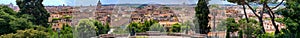 Rome, Italy. Panoramic giant view of city skyline from Pincio hi photo