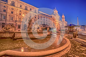 Rome, Italy: Piazza Navona, Sant'Agnese in Agone Church