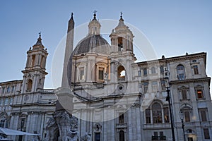 Rome, Italy - September 23, 2022 - Piazza Navona square in the center of Rome