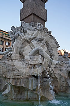 Rome, Italy - September 23, 2022 - Piazza Navona square in the center of Rome