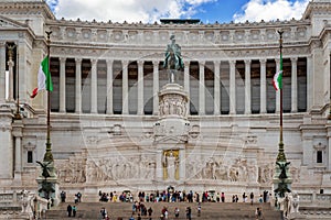 Monument to Victor Emanuel II in Piazza Venezia, Rome, Italy