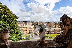 Rome, Italy viewed from the Vatican City