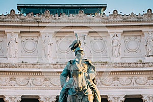 Rome, Italy. Vittorio Emanuele II Monument Also Known Altar Of The Fatherland Built In Honor Of Victor Emmanuel II photo