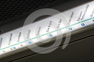 Rome metro line C subway route