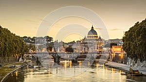 Rome at night, Italy