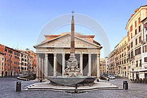 Rome Pantheon Obelisk Front