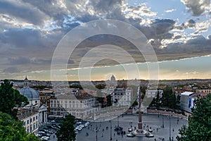 Rome - Piazza del Popolo, the Pincio Gardens and Villa Borghese