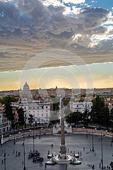 Rome - Piazza del Popolo, the Pincio Gardens and Villa Borghese