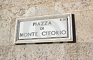 Rome, Piazza di Monte Citorio