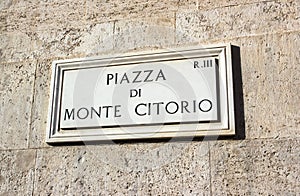 Rome, Piazza di Monte Citorio