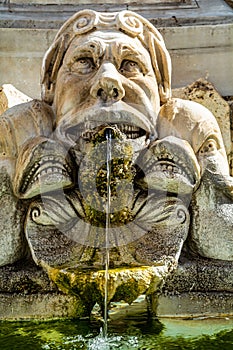 Rome - Piazza Navona with its fountains and historic buildings