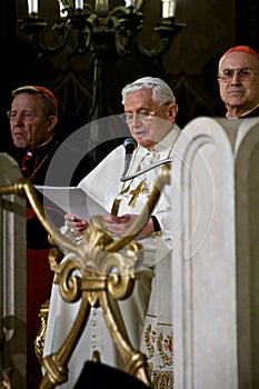 Rome/ Pope Benedictus XVI visit Synagogue of Rome