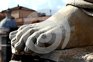 Rome Ruins in the center hystorical.